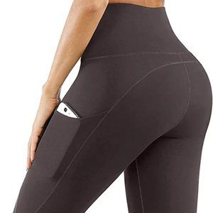 PHISOCKAT High Waist Yoga Pants with Pockets Size S/M
